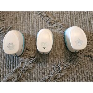 Lot of (3) "Recollections" Mini Paper Punches Scrapbook Cards-Heart Star‎ Paw